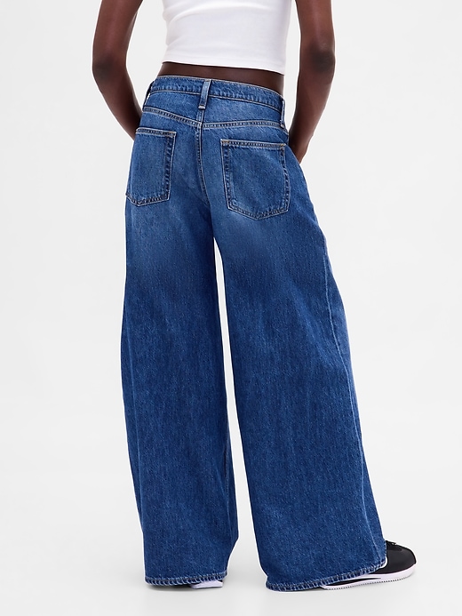 tiefsitzende extra weite jeans