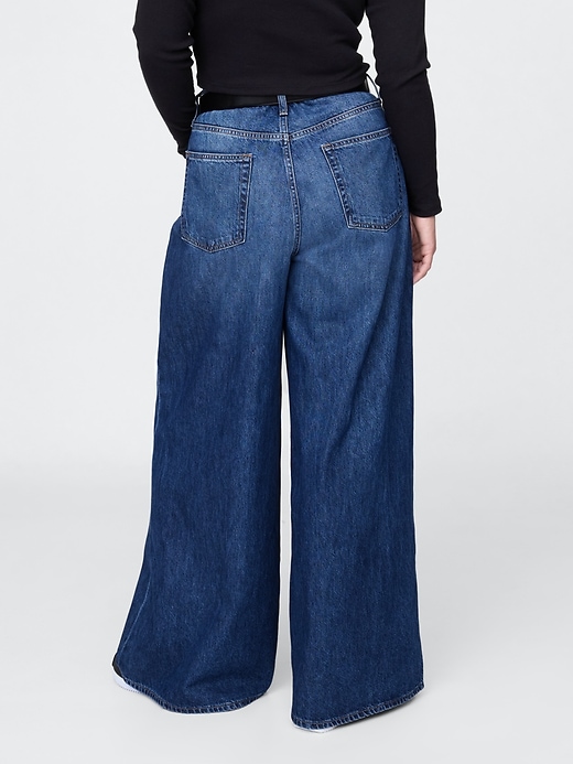 tiefsitzende extra weite jeans
