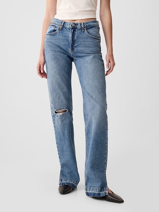 mid-rise 90s loose jeans