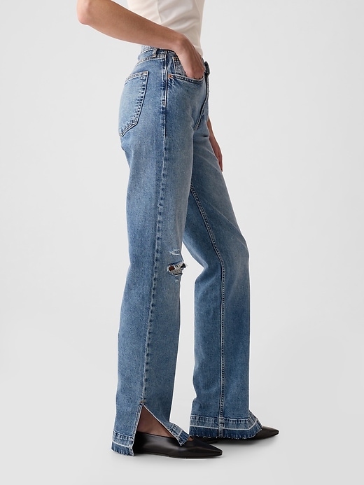mid-rise 90s loose jeans