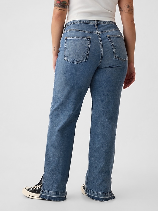 mid-rise 90s loose jeans