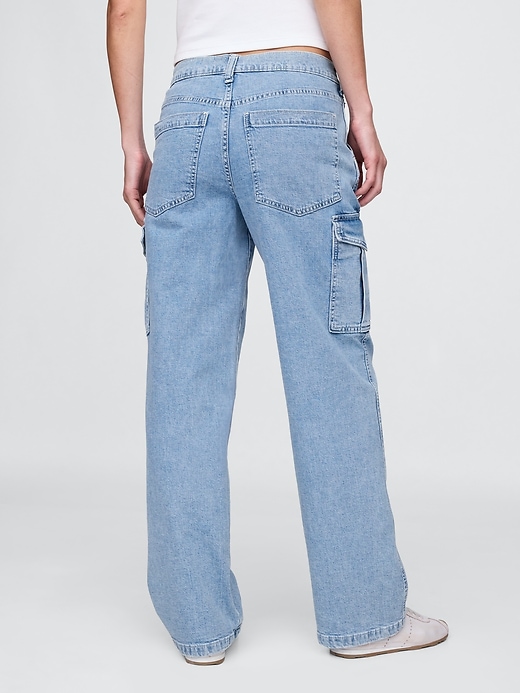 mid-rise 90s loose cargo jeans