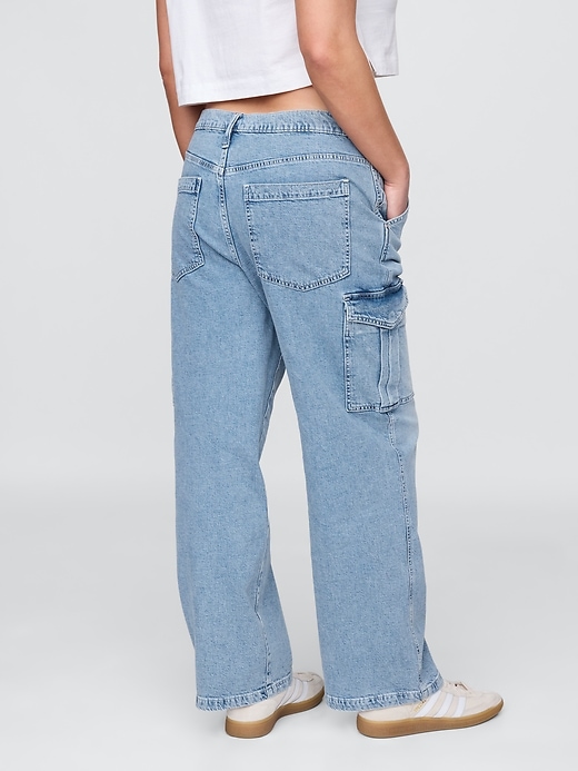 mid-rise 90s loose cargo jeans
