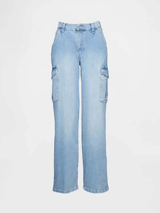 mid-rise 90s loose cargo jeans