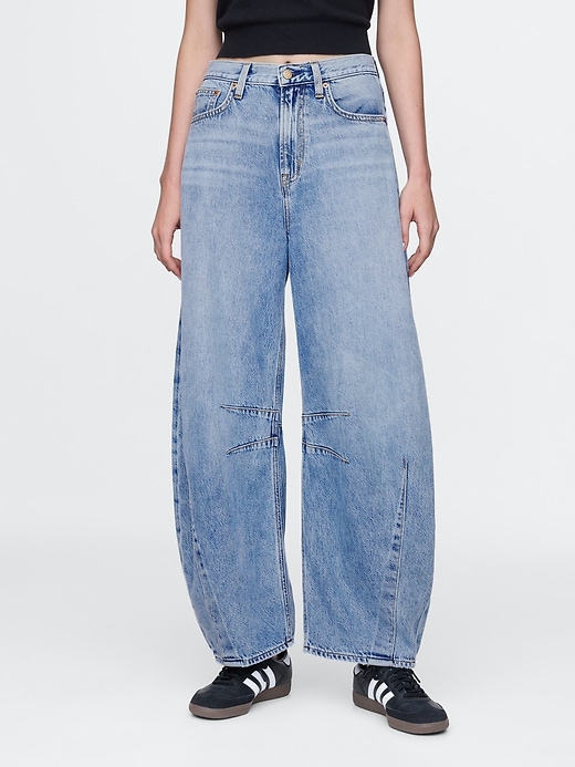 high rise ultrasoft horseshoe jeans