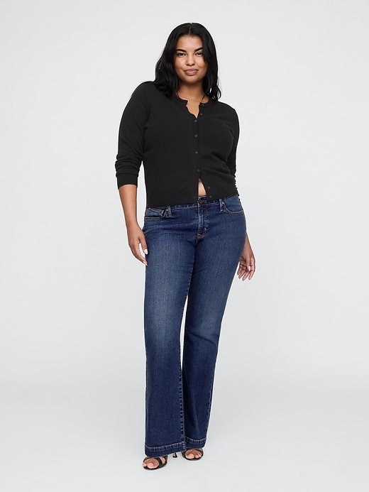 hüftjeans lang und schmal geschnitten