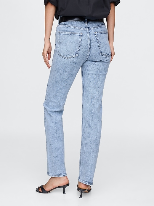 high rise 90s slim straight jeans
