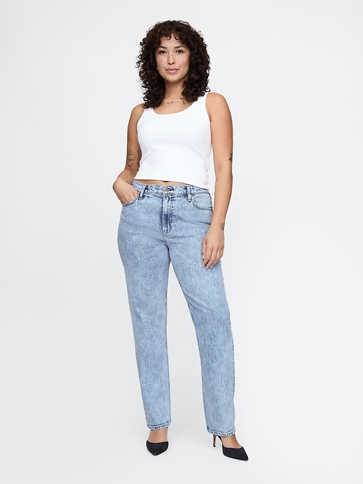 high rise 90s slim straight jeans