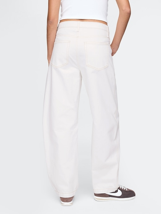 high rise barrel carpenter jeans
