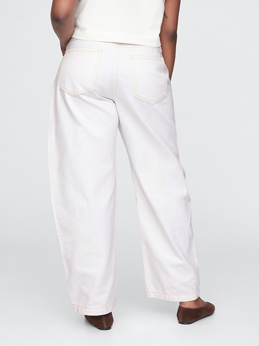 high rise barrel carpenter jeans