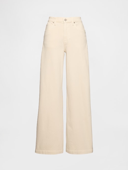 high rise stride wide-leg jeans