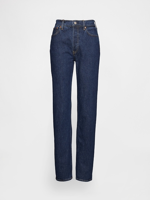 high rise cheeky straight jeans