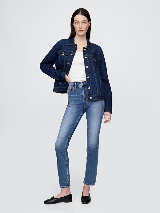 high rise vintage slim jeans