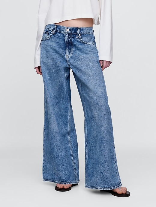 tiefsitzende extra weite jeans