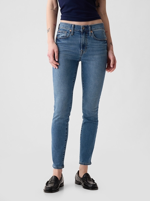 mittelhohe echte skinny-jeans