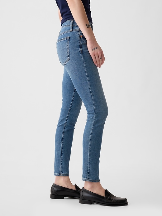 mittelhohe echte skinny-jeans