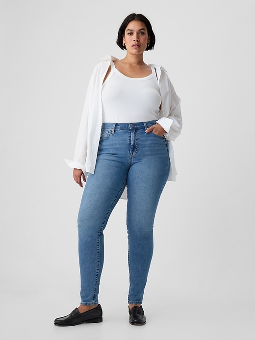 mittelhohe echte skinny-jeans