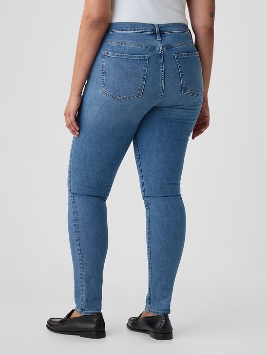 mittelhohe echte skinny-jeans
