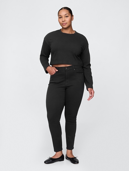 high rise true skinny jeans