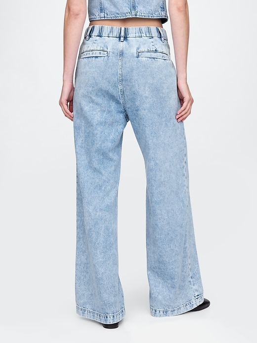 365 high rise ultrasoft plissee-denimhose
