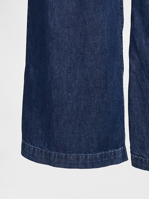 365 high rise ultrasoft denim plisseehose