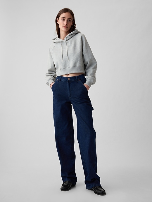 mittelhoch geschnittene lockere carpenter-jeans aus den 90ern