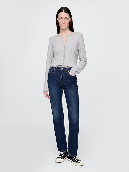 high rise 90s slim straight jeans