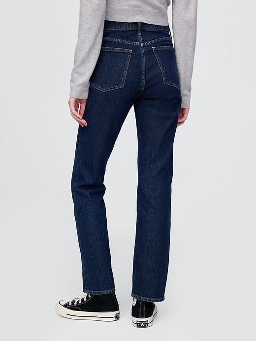 high rise 90s slim straight jeans