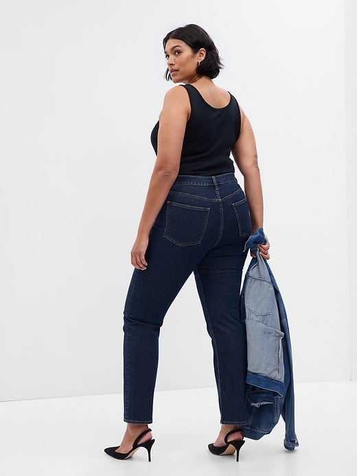 high rise 90s slim straight jeans