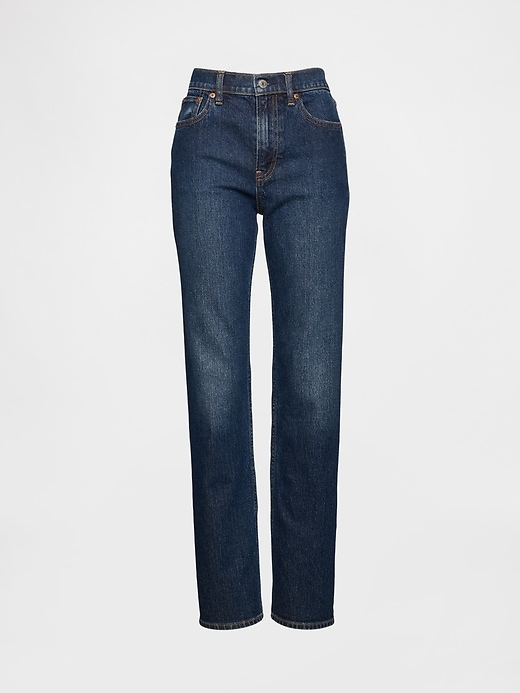 high rise 90s slim straight jeans