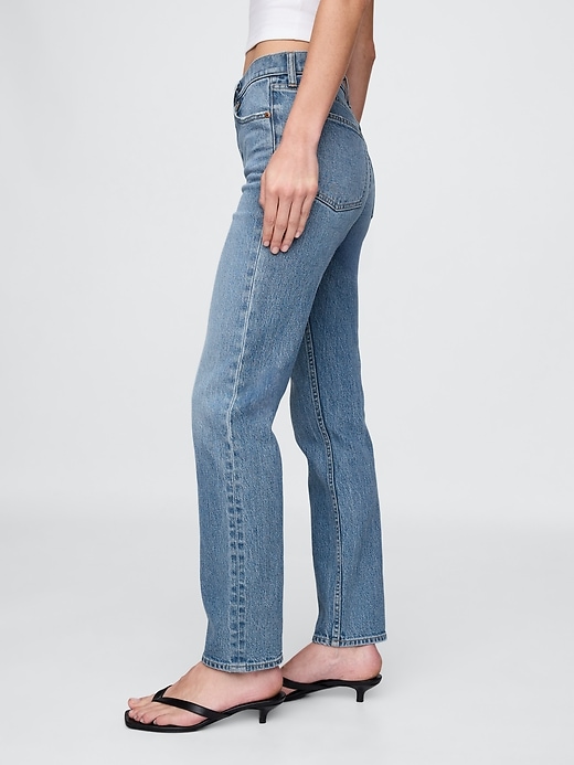 high rise 90s slim straight jeans