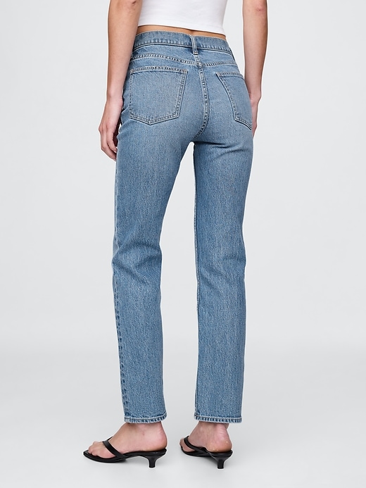 high rise 90s slim straight jeans