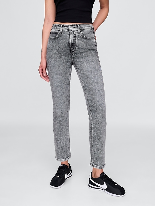 high rise vintage slim jeans