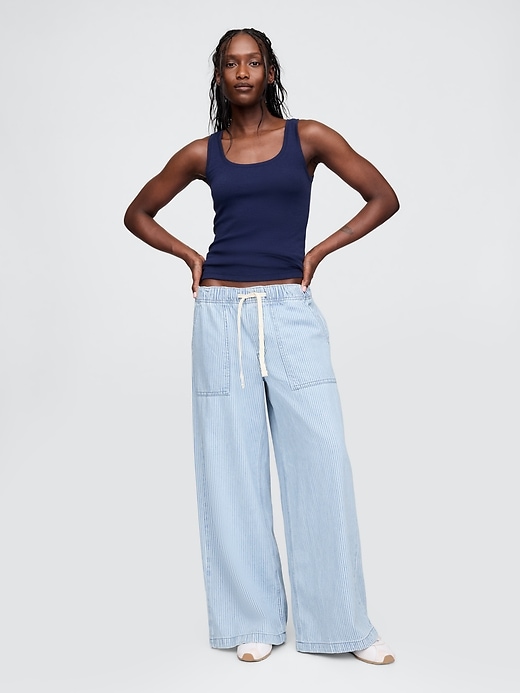mid-rise easy baggy jeans