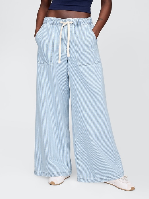 mid-rise easy baggy jeans