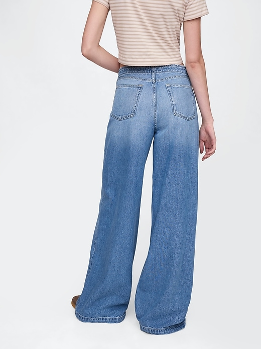 ultrasoft baggy jeans mit mittelhohem bund
