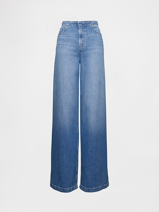 ultrasoft baggy jeans mit mittelhohem bund
