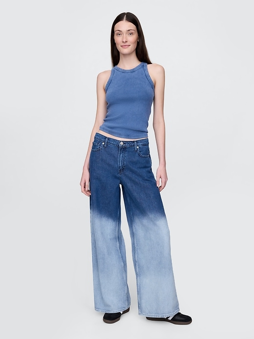 ultrasoft baggy jeans mit mittelhohem bund