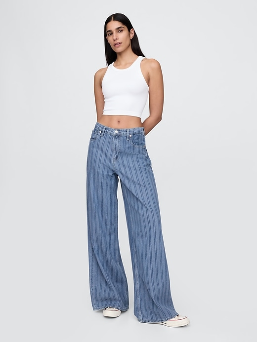 ultrasoft baggy jeans mit mittelhohem bund