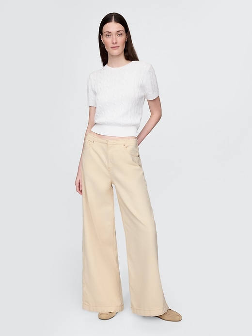 ultrasoft baggy jeans mit mittelhohem bund