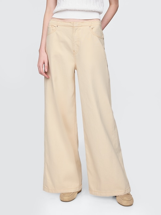 ultrasoft baggy jeans mit mittelhohem bund