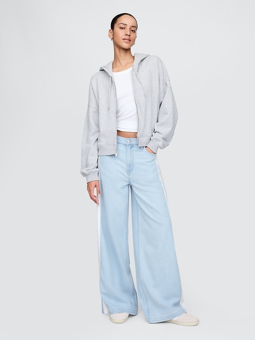 ultrasoft baggy jeans mit mittelhohem bund