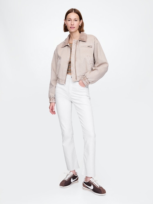 high rise kick flare jeans