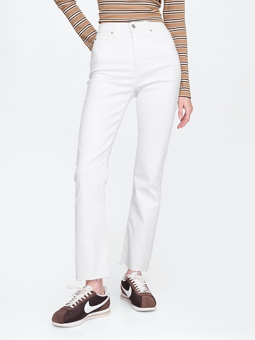 high rise kick flare jeans