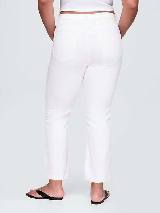 high rise kick flare jeans