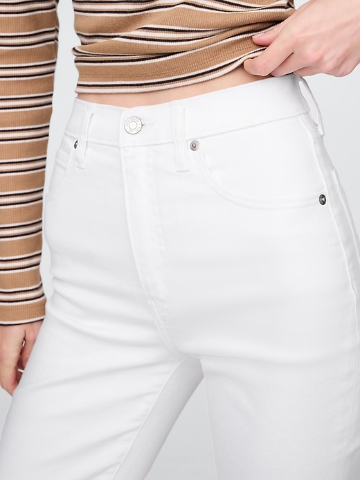 high rise kick flare jeans