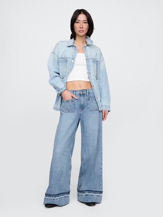 ultrasoft baggy jeans mit mittelhohem bund