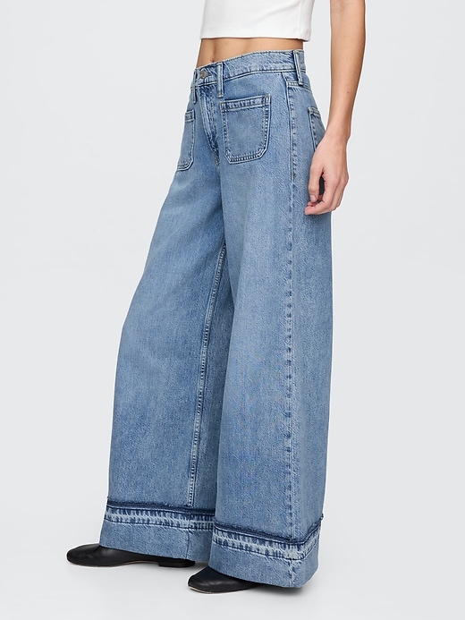 ultrasoft baggy jeans mit mittelhohem bund