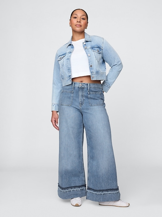 ultrasoft baggy jeans mit mittelhohem bund