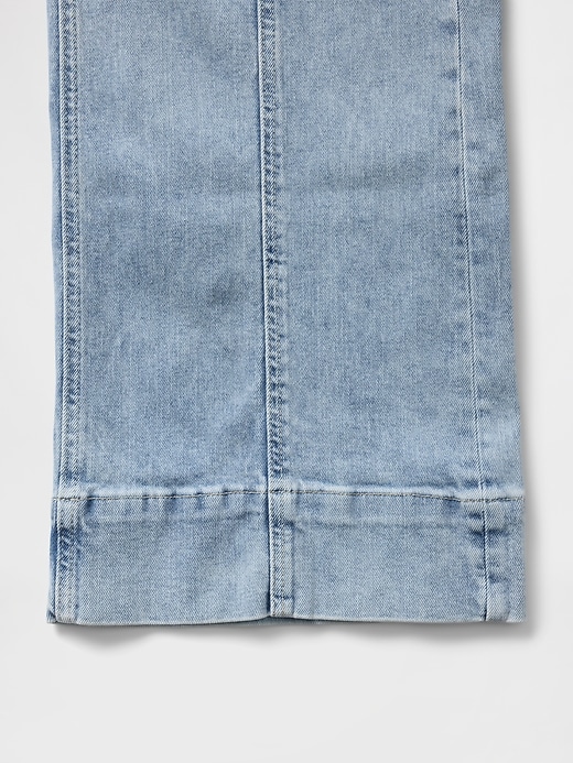 high rise stride wide-leg ankle jeans